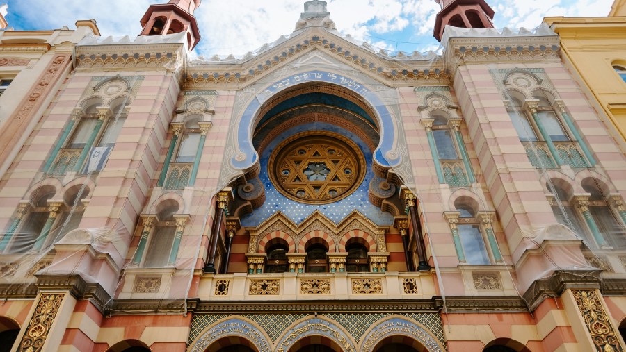 One of the most beautiful synagogues in Prague.