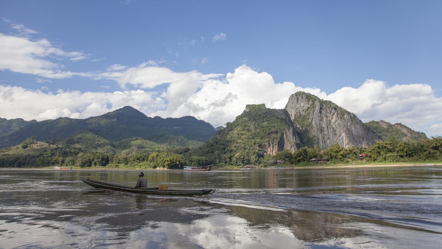 Take a boat ride at Mekong river