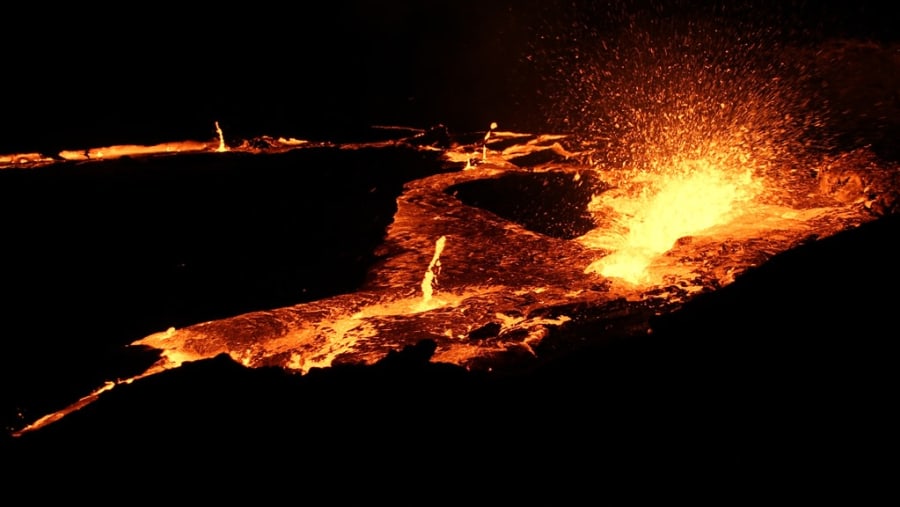 Volcanic Eruption at Danakil Depression, Ethiopia