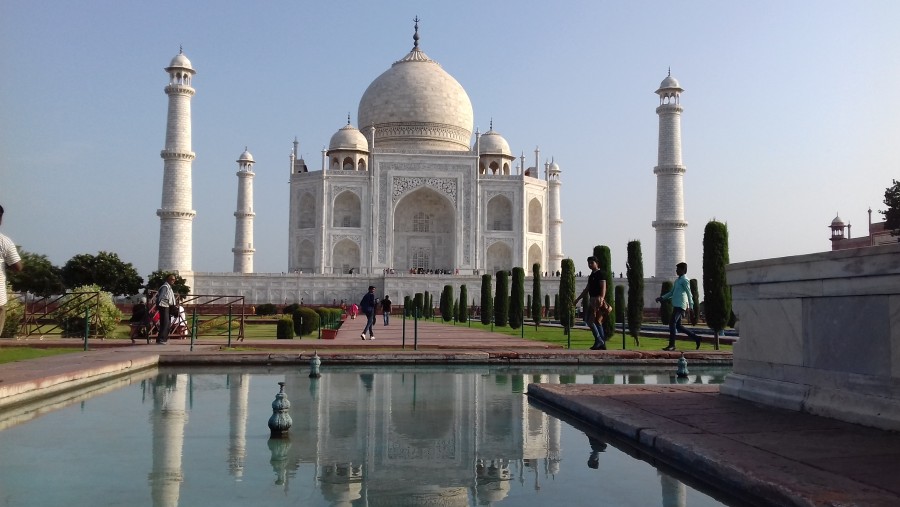 Marvel at the Taj Mahal