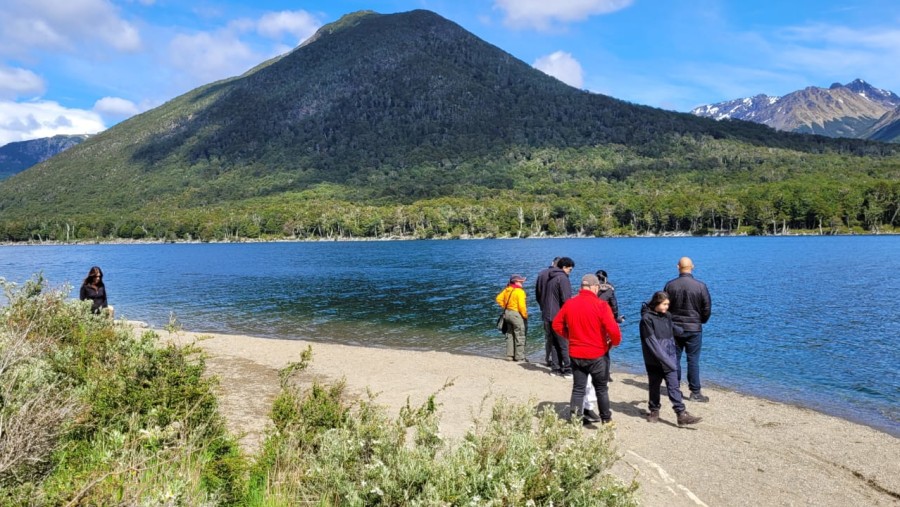 Escondido Lake at Tierra Del Fuego province, Argentina