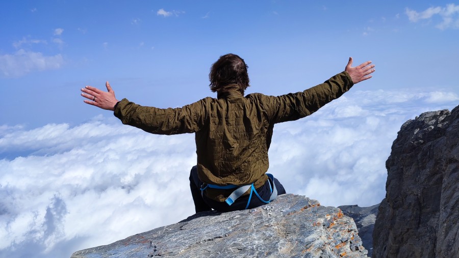 Traveler at Mount Olympus