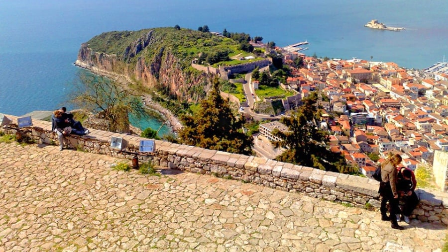 View of Nafplio from Palamidi