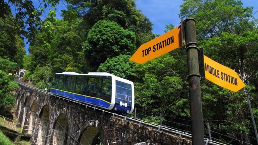 Take the Funicular Train, Penang Hill