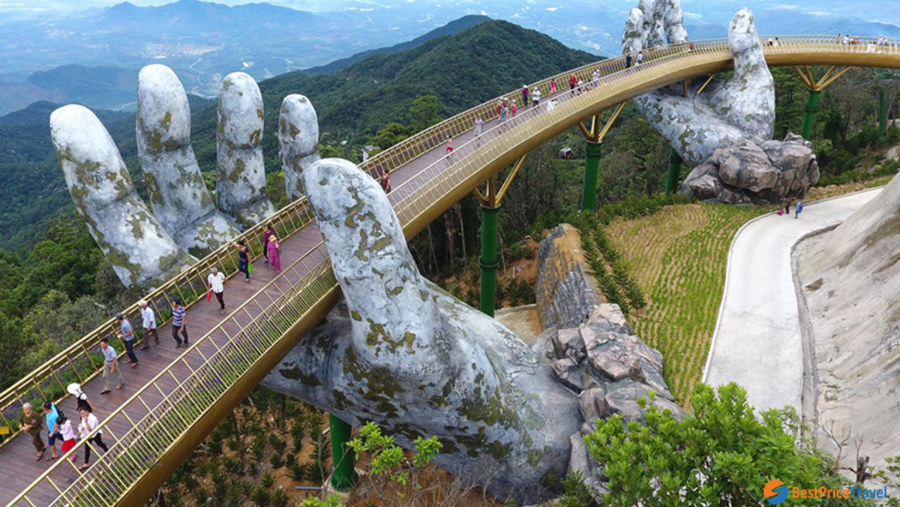 Golden Bridge in Ba Na Hills