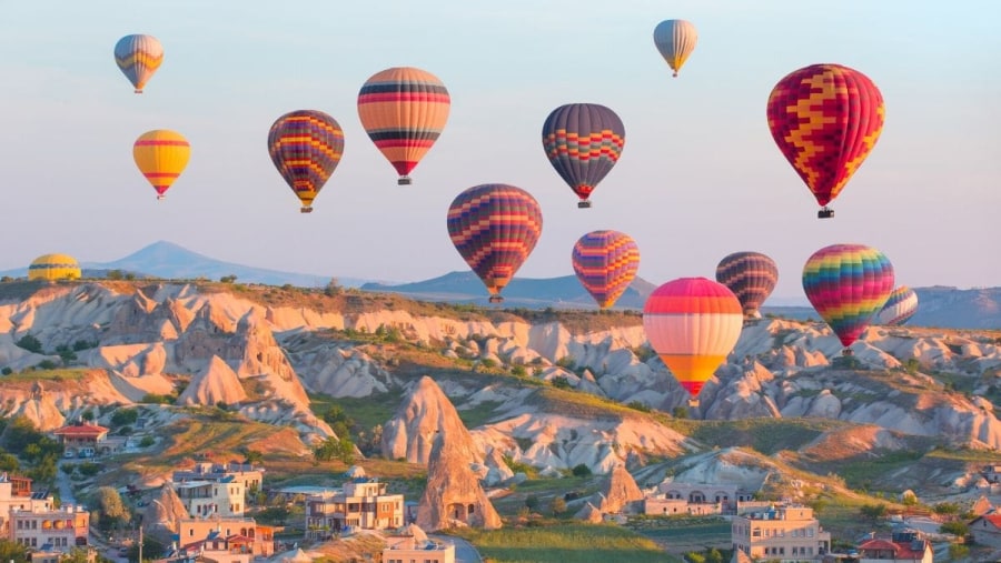 Fly in Hot air balloons at Cappadocia