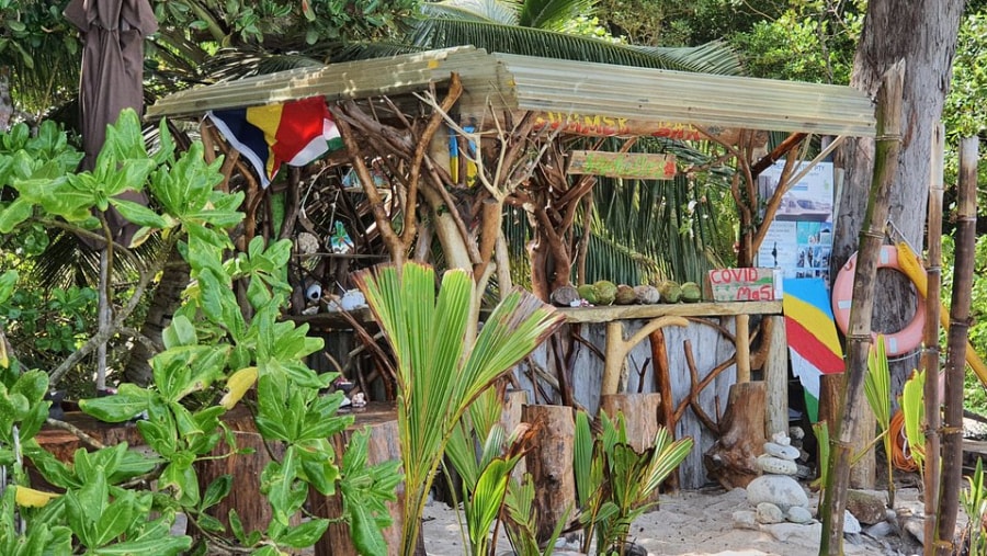 Fruit Bar at Anse Intendance Beach 