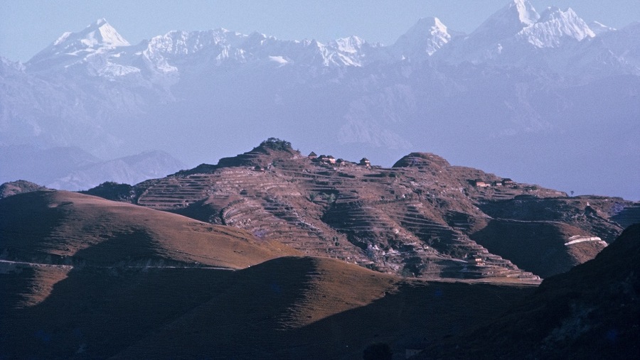 View of the Himalayas from Nagarkot