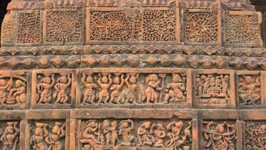 Sculptures at the temple