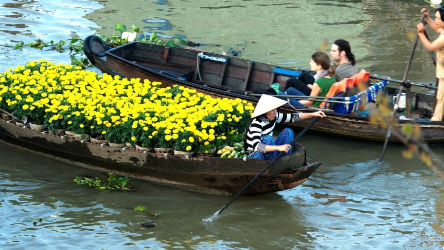 Boat Ride on Mekong River