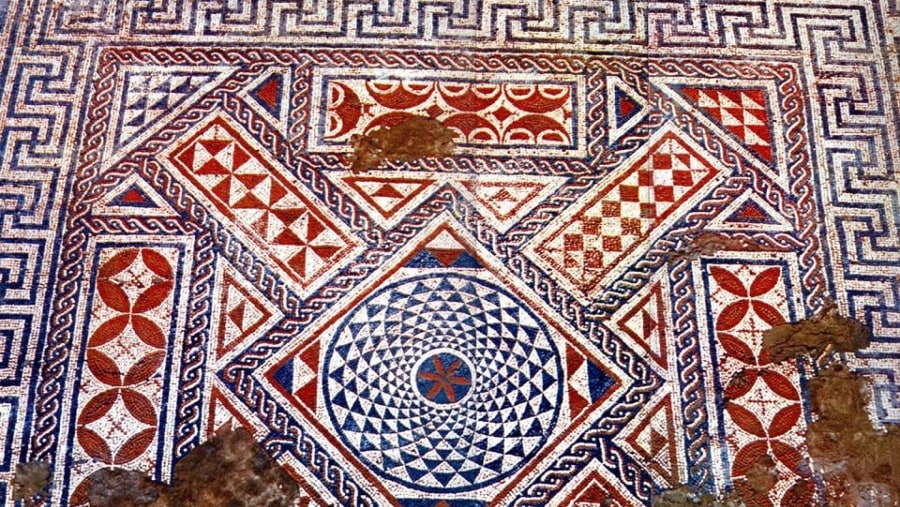 Ancient tiled floor