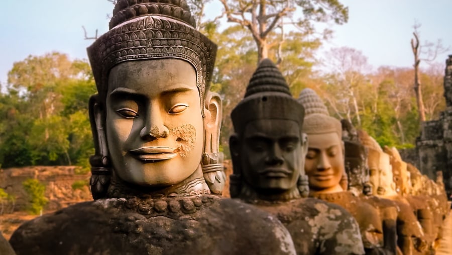 Explore the South Gate of Angkor Thom