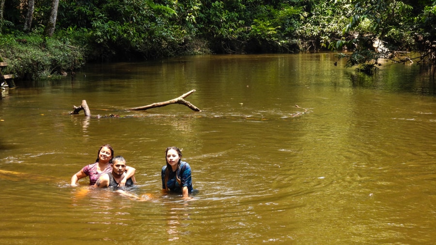 Travellers in the Amazon River