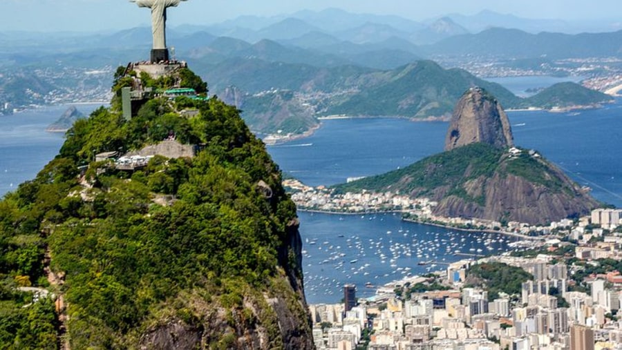 View of Sugarloaf Mountain & Christ the Redeemer