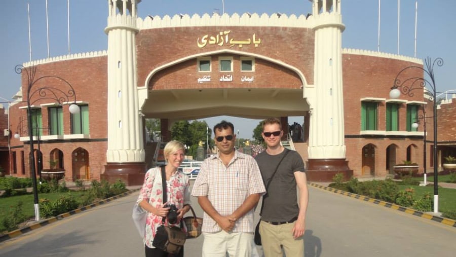 Tourists at Wagah Border