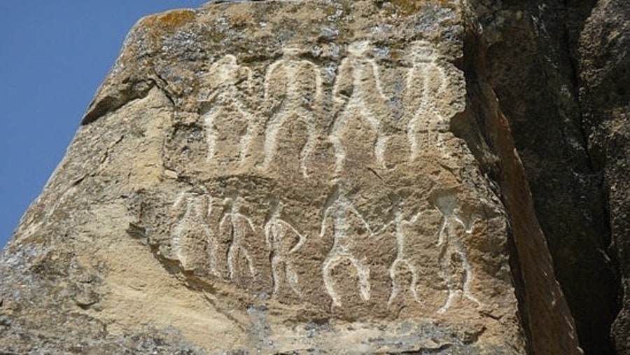 See the Gobustan rock carvings
