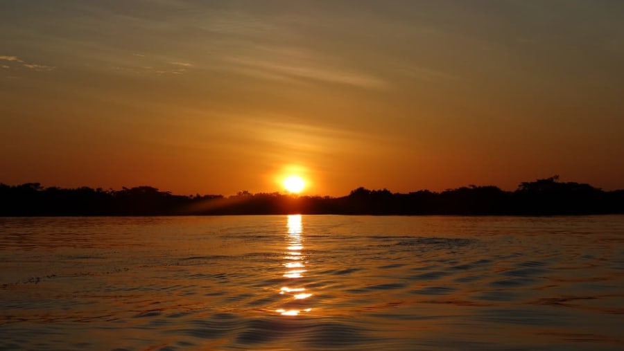 Sunset at Cuyabeno Wildlife Reserve