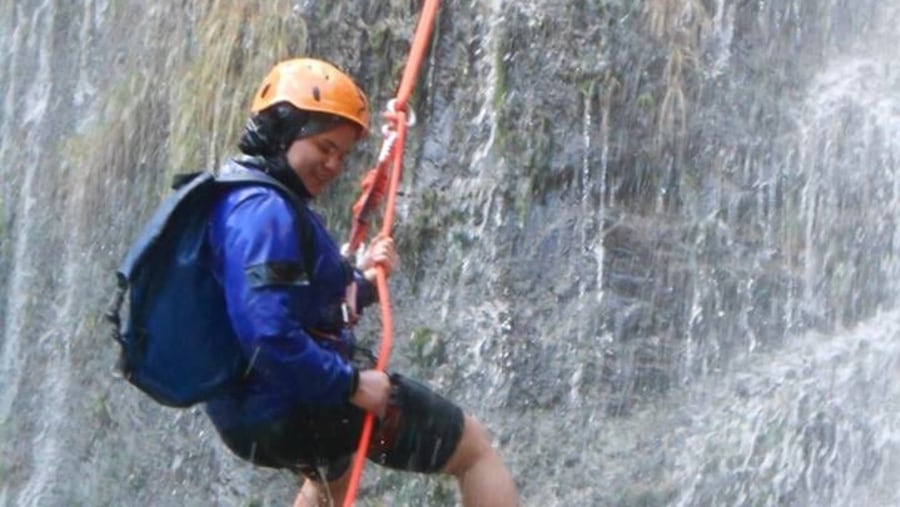 Abseil Down the Waterfall