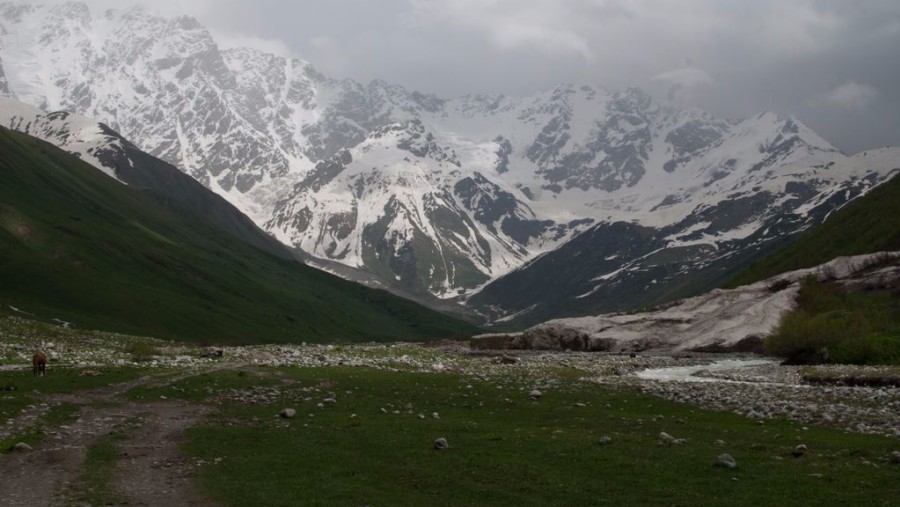 Ushba Mountains of Georgia