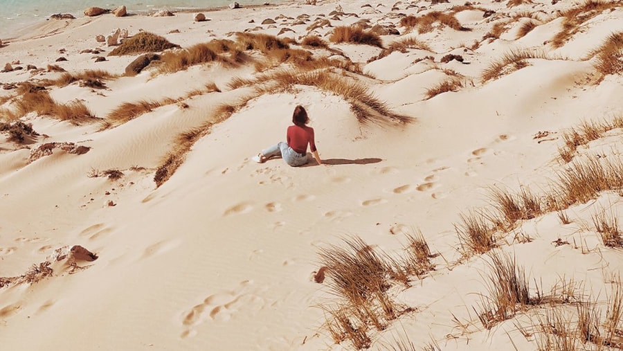 White sandy Balos beach