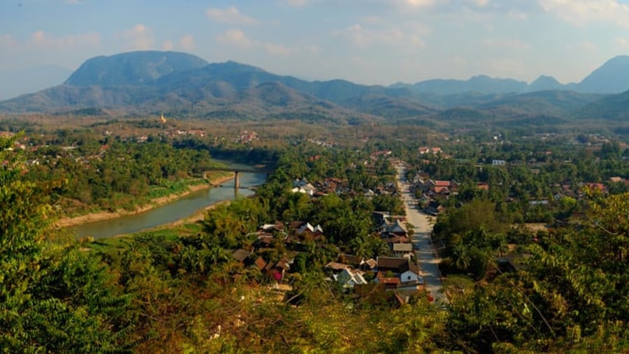 Panoramic view of Luang Prabang