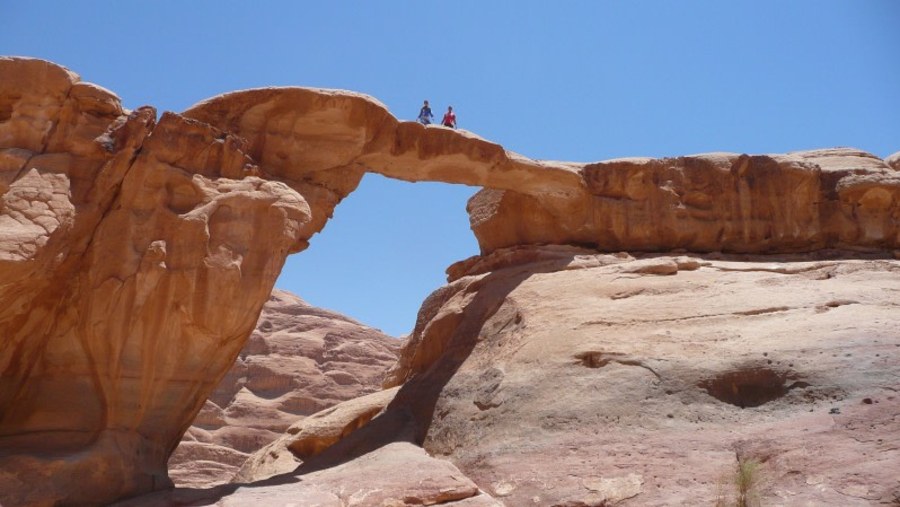 Jabal Umm Fruth Bridge In Wadi Rum Valley, Egypt