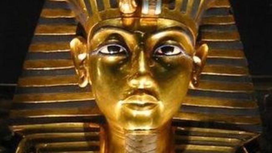 Tutankhamun Death Mask at the Egyptian Museum