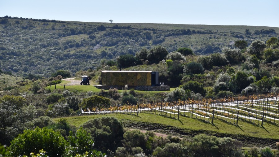 Your private shelter with golf cart