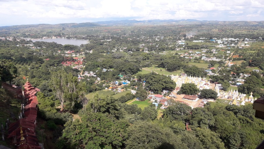 Aerial view of the city