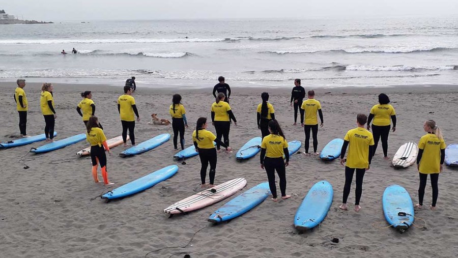 Surfing Lessons at Concon Beach