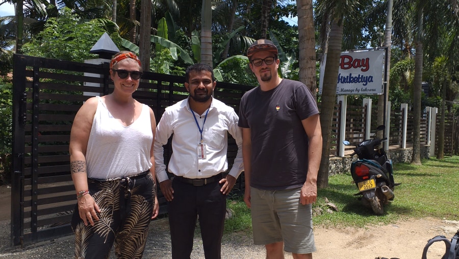 Guide with Tourists