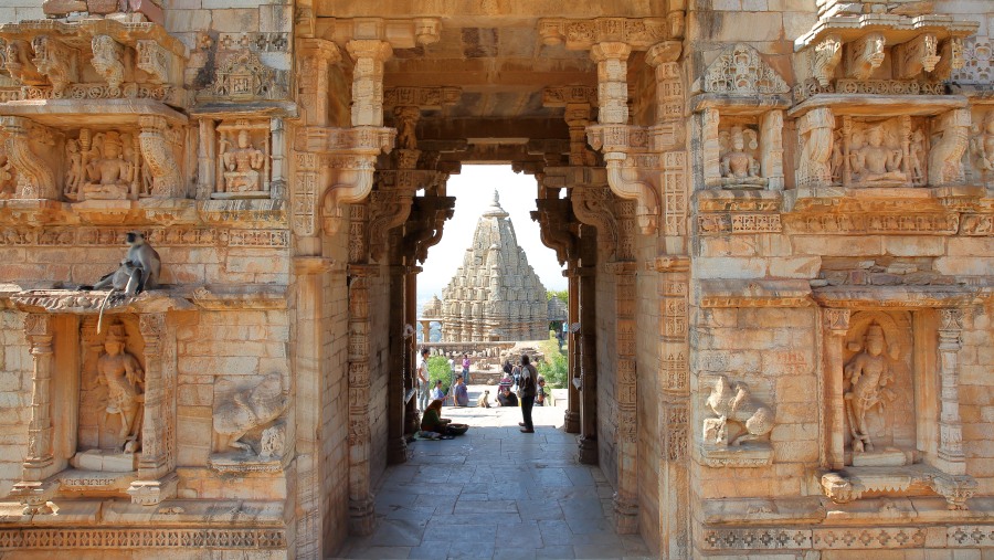 Hindu Temple inside of Chittor Fort