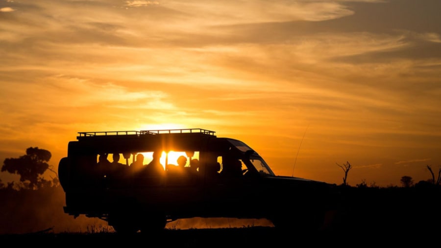 Admire sunset from Lake Manyara National Park