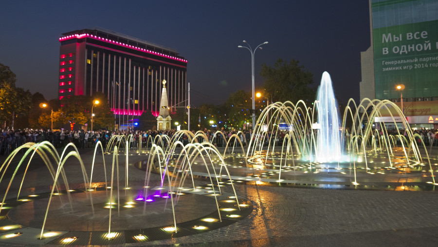 Main square of Krasnodar, Russia