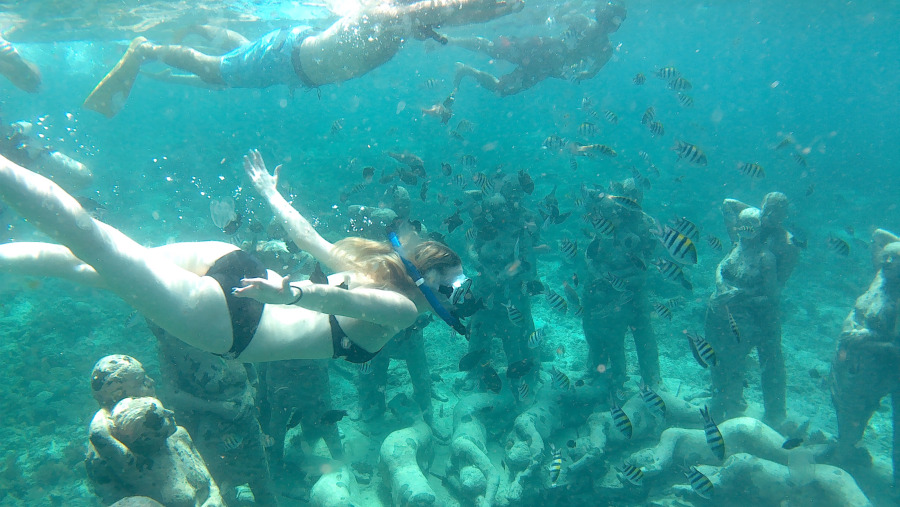 Underwater Sculptures In Gili Islands