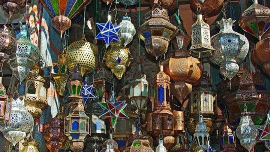 Jewish Lamps & Lanterns in Marrakech Souks