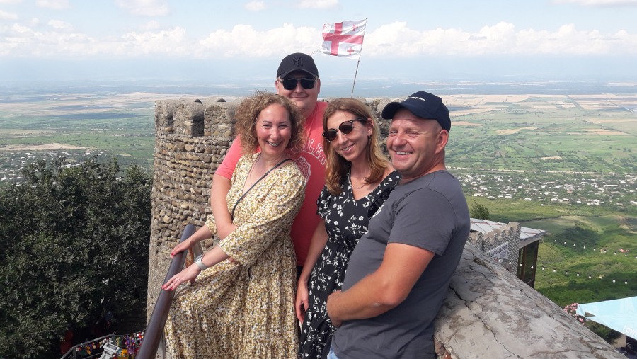 Tourists in Kakheti