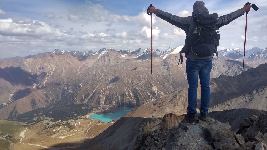 Almaty Lake View from Mountains