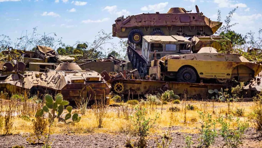 See the Intriguing Tank Graveyard