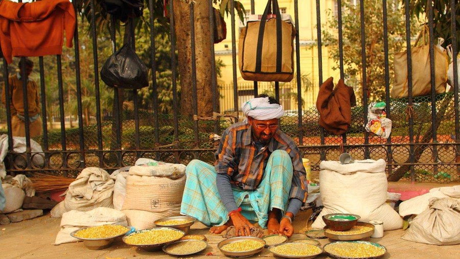 A Local Vendor At Old Delhi