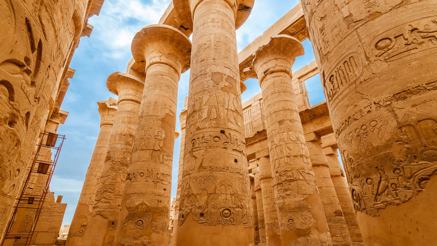 Pillars of Luxor Temple