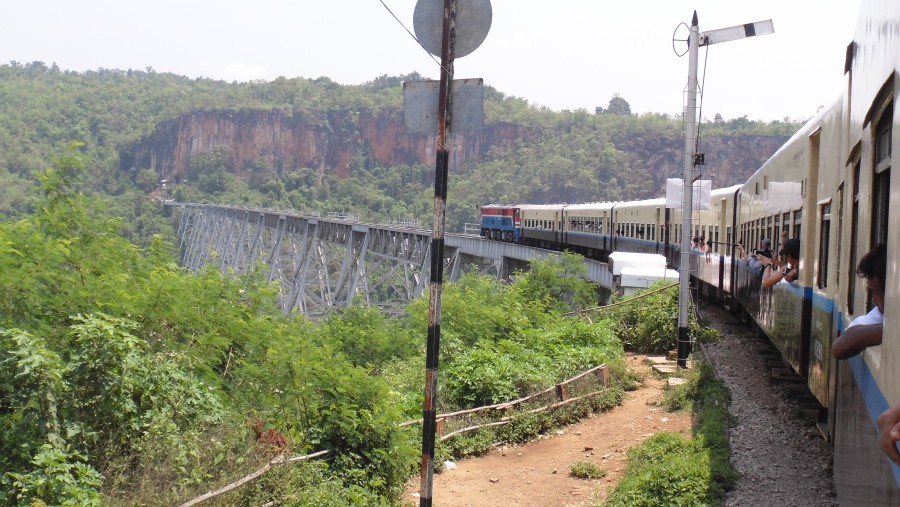 Train to Gokteik Viaduct