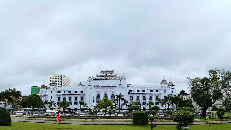 Yangon city view