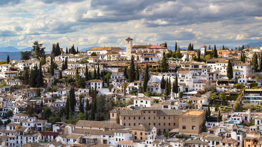 Skyline of Granada, Spain