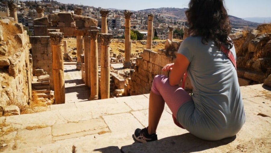 The ruins of Jerash