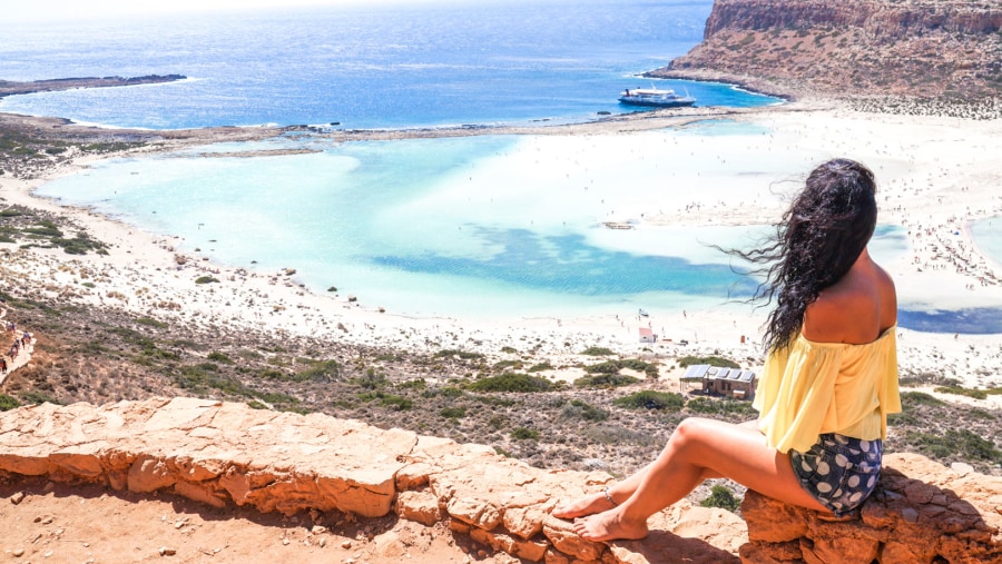 Relax by the Balos lagoon