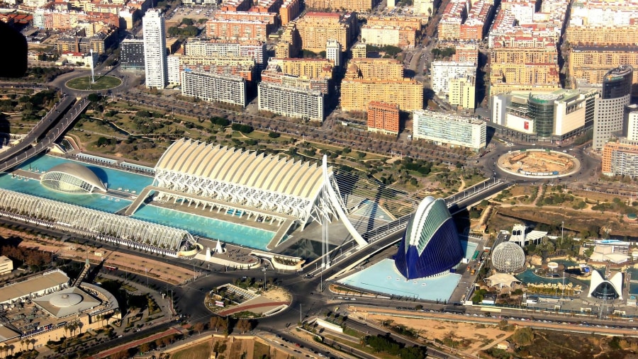 Aerial View of Valencia