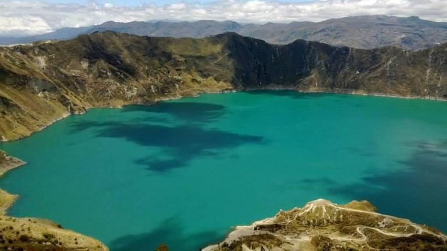 Quilotoa Volcano lake