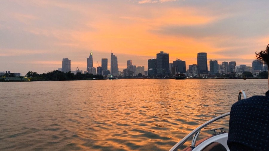 Saigon Sunset By Speedboat