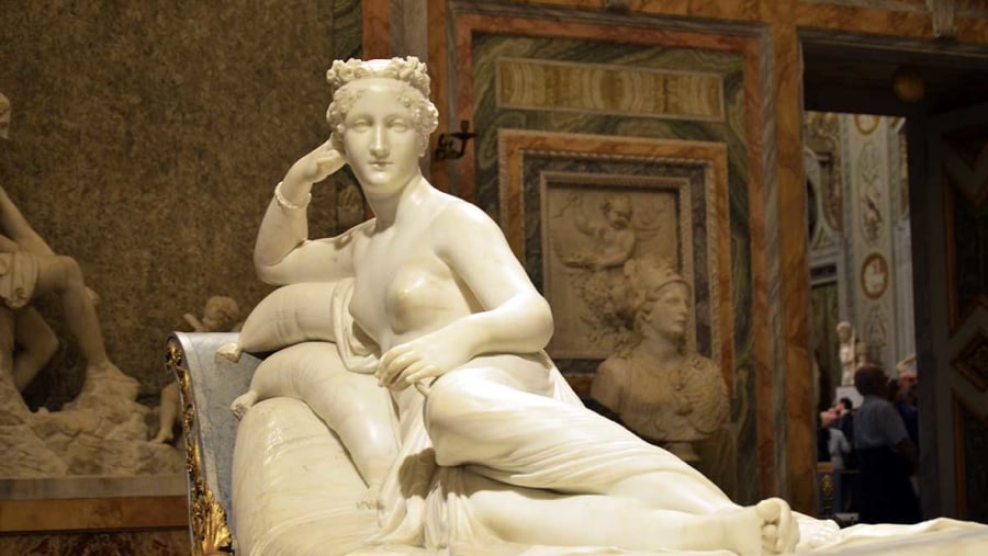 Sculpture at Borghese Gallery